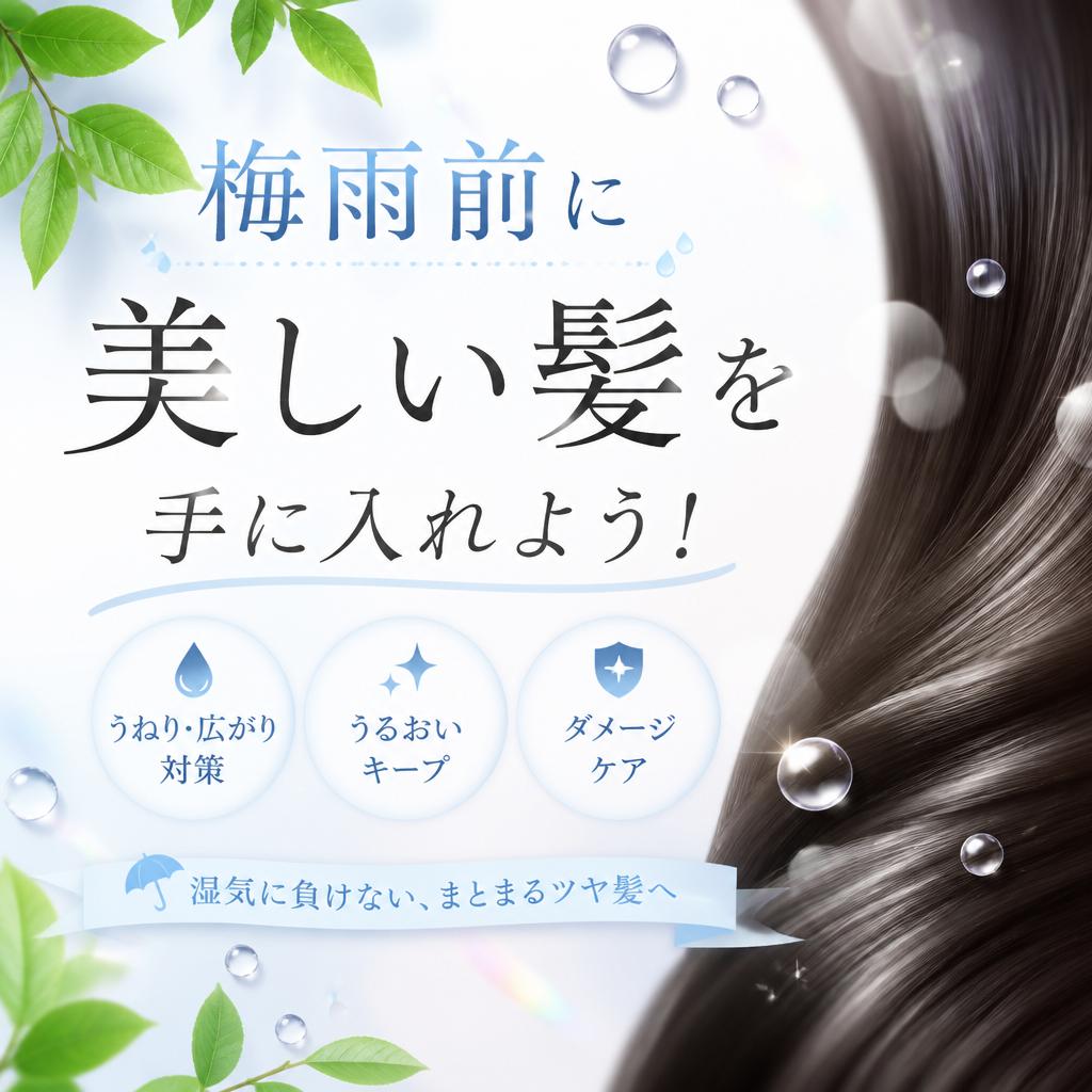 梅雨前に美しい髪を手に入れよう！